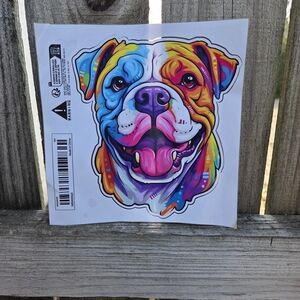Multicolored ENGLISH BULLDOG Decal